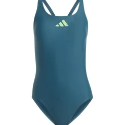 Adidas 3 Bar Logo badpak dames arctic night lucid lime