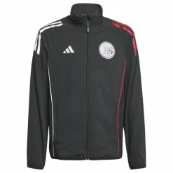 Adidas Ajax Tiro 25 trainingsjack junior black white bold red