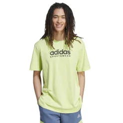 Adidas ALL SZN Graphic shirt heren pulse lime