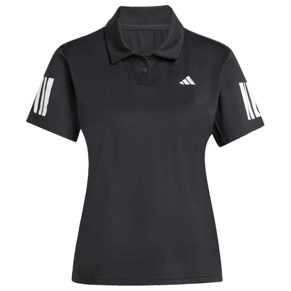 Adidas Club Climacool 3-Stripes tennispolo dames black