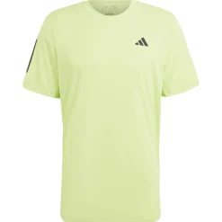 Adidas Club 3-Stripes tennisshirt heren pulse lime