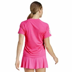 Adidas Club 3-stripes tennisshirt dames lucid pink
