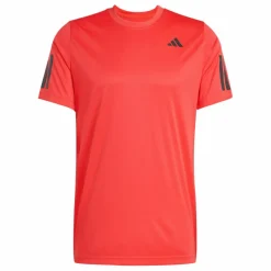 Adidas Club 3-stripes tennisshirt heren semi lucid red