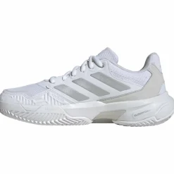 Adidas Courtjam Control 3 Clay tennisschoenen dames cloud white silver metallic grey one