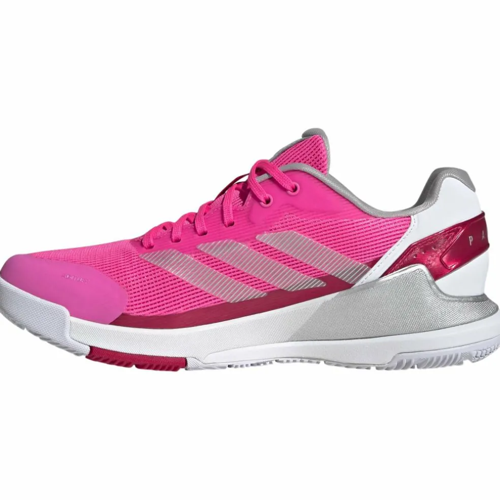 Adidas Crazyquick Lightstrike padelschoenen dames lucid pink silver metallic lucid red