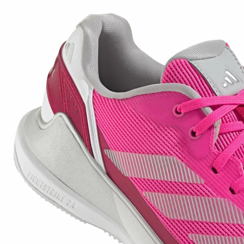 Adidas Crazyquick Lightstrike padelschoenen dames lucid pink silver metallic lucid red