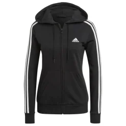Adidas Essentials French Terry 3-Stripes trainingsjack dames black