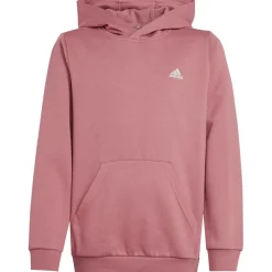 Adidas Essentials Small Logo fleece hoodie junior preloved crimson