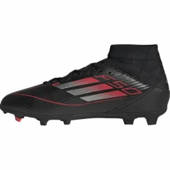 Adidas F50 League Mid FG MG voetbalschoenen junior core black iron metallic lucid red