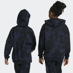 Adidas Future Icons Camo Printed hoodie junior legend ink black