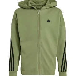 Adidas Future Icons 3-Stripes trainingsjack junior tent green black