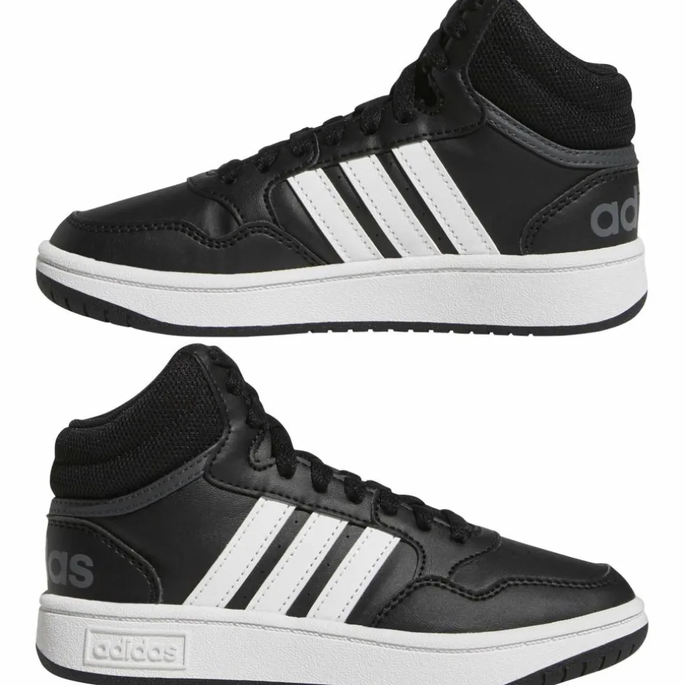 Adidas Hoops Mid 3.0 GW0402 schoenen junior black white grey