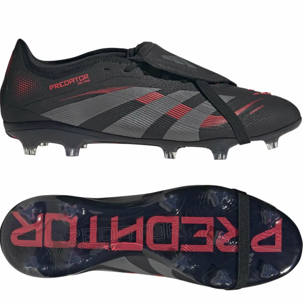 Adidas Predator Pro FG voetbalschoenen heren core black grey four lucid red