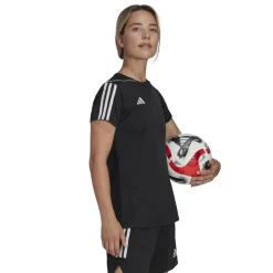Adidas Tiro voetbalshirt dames 23 black white