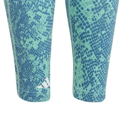 Adidas Train Icons Optime sportlegging junior easy green  blue fusion white