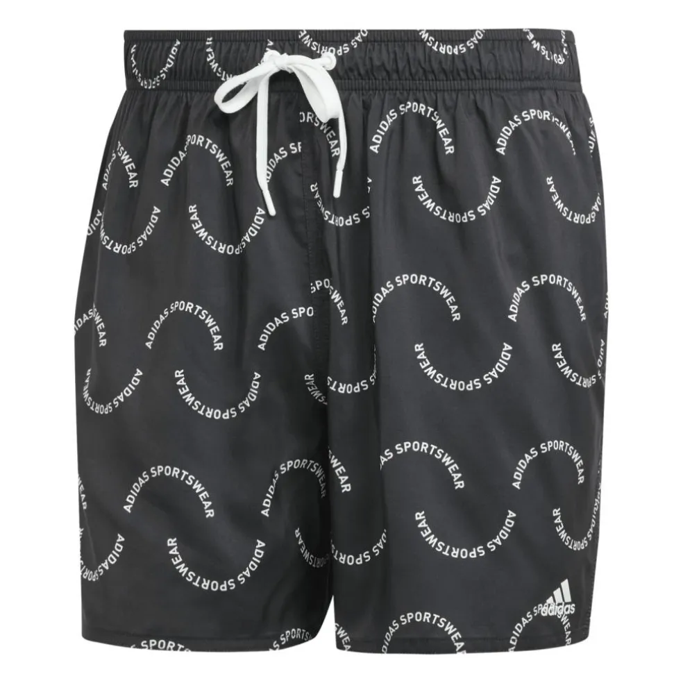 Adidas Wave Logo CLX zwembroek heren black off white