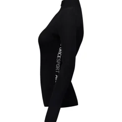 Airforce Ruby Ribbed skipully dames true black white