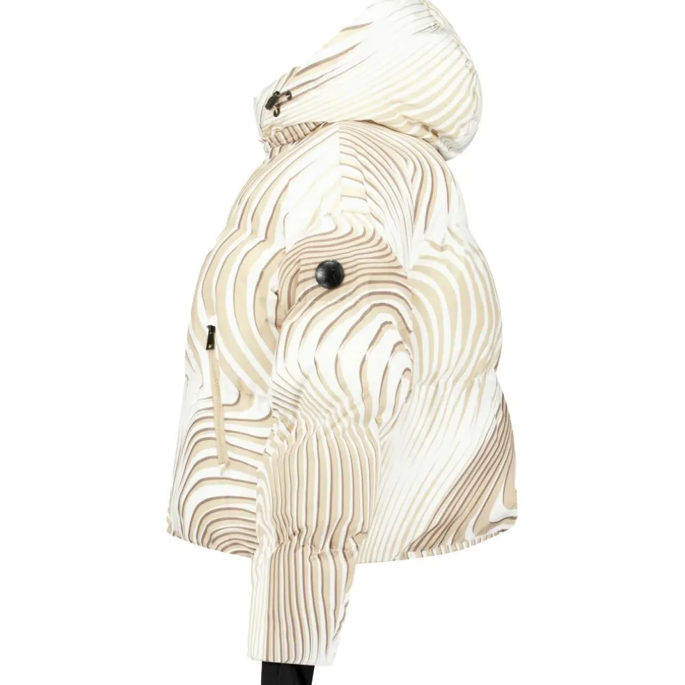 Airforce Sun Peaks Moiré winterjas dames white beige mist