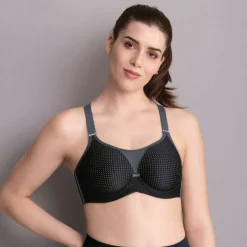 Anita Performance WireX sport bh dames zwart antraciet