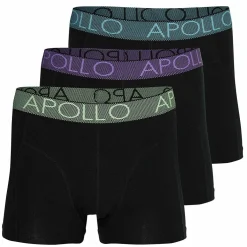 Apollo Onderbroek heren black 3-pack