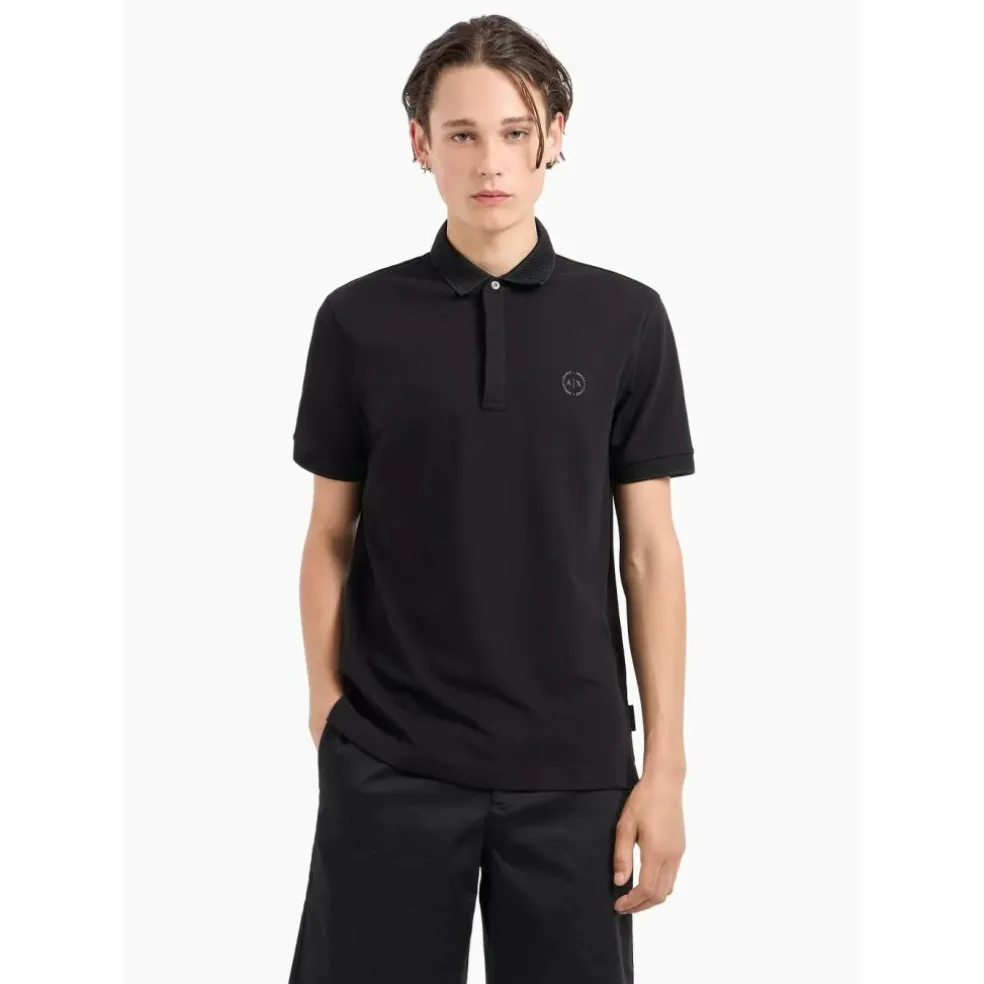 Armani Exchange 8NZF91ZJ81Z polo heren black