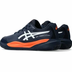 Asics Gel-Resolution X GS Clay tennisschoenen junior midnight white