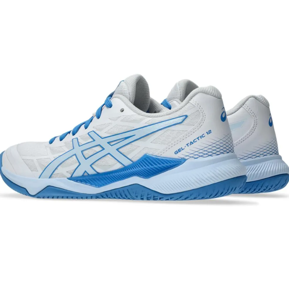 Asics Gel-Tactic 12 indoorschoenen dames white light blue
