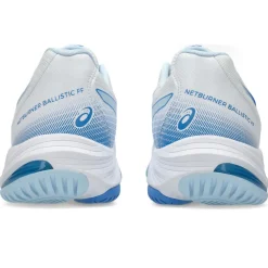 Asics Netburner Ballistic FF 3 indoorschoenen dames white blue coast