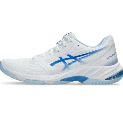 Asics Netburner Ballistic FF 3 indoorschoenen dames white blue coast