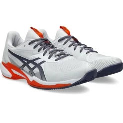 Asics Solution Speed FF 3 Clay tennisschoenen heren white greyish purple