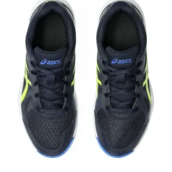 Asics Upcourt 6 GS indoorschoenen junior midnight safety yellow