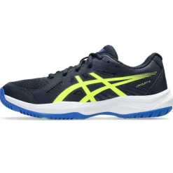 Asics Upcourt 6 GS indoorschoenen junior midnight safety yellow