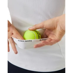 Björn Borg  Ace Rib Pocket tennis tanktop dames brilliant  white