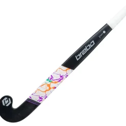 Brabo Pure 20 Pro Bow hockeystick black purple - 36,5 inch