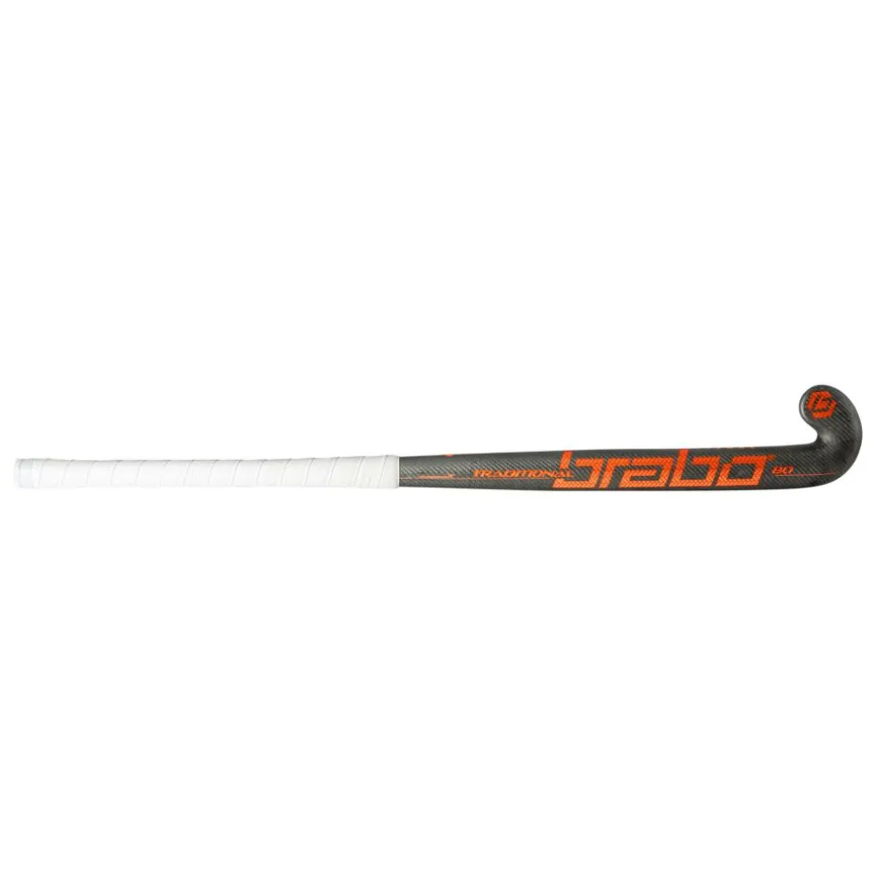 Brabo Traditional Carbon 80 Low Bow hockeystick grey carbon orange