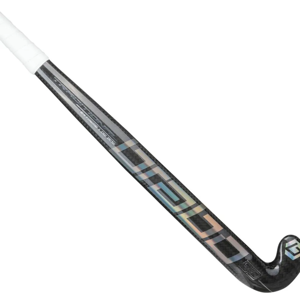 Brabo Traditional Carbon 90 Extreme Low Bow hockeystick black silver