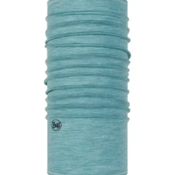 Buff Lightweight Merino Wool Tubular col solid pool