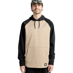 Burton Crown hoodie heren summit taupe true black