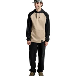Burton Crown hoodie heren summit taupe true black