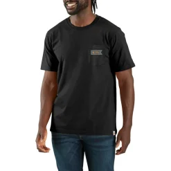 Carhartt Pocket Script shirt heren black