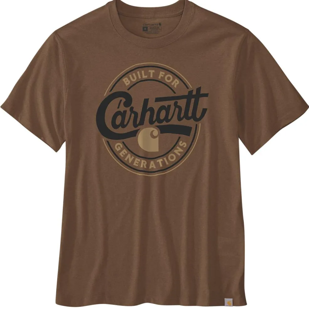 Carhartt Script Graphic shirt heren red duck heather