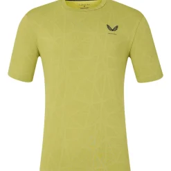 Castore Engineered Knit shirt heren mustard black