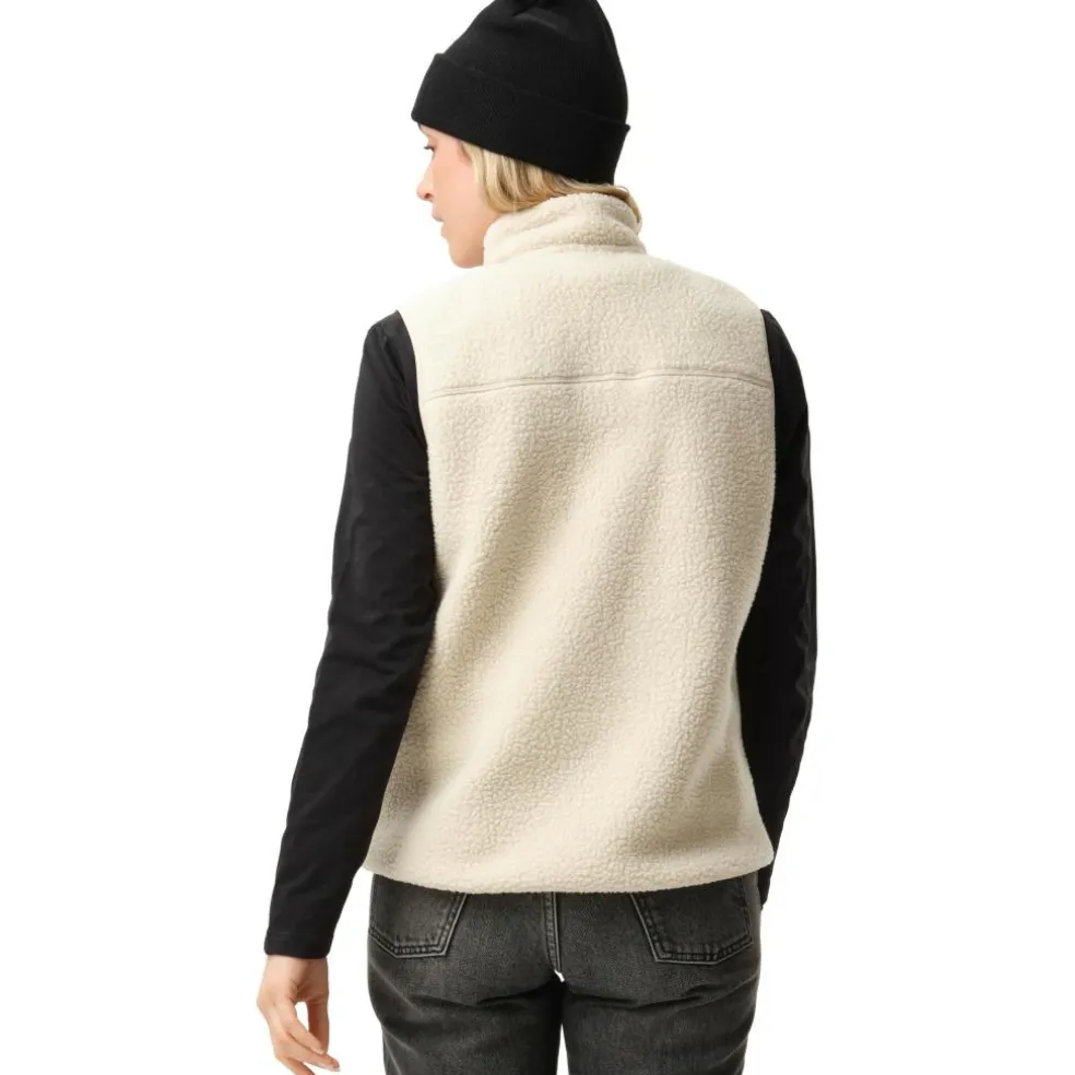 ColourWear Pile bodywarmer dames off white