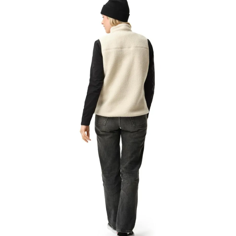 ColourWear Pile bodywarmer dames off white