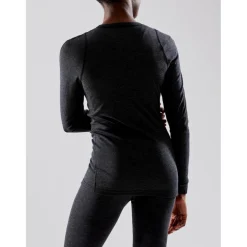 Craft Core Wool Merino LS thermoshirt dames black