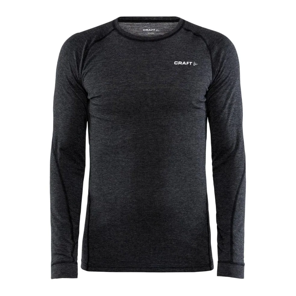 Craft CORE Wool Merino LS thermoshirt heren black