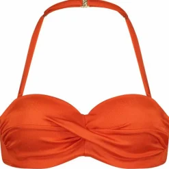 Cyell Satin Tomato Padded Wired bikini top dames