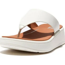 Fitflop F-Mode Flatform Toe-Post slippers dames cream