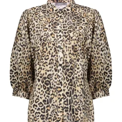 Geisha blouse dames sand black