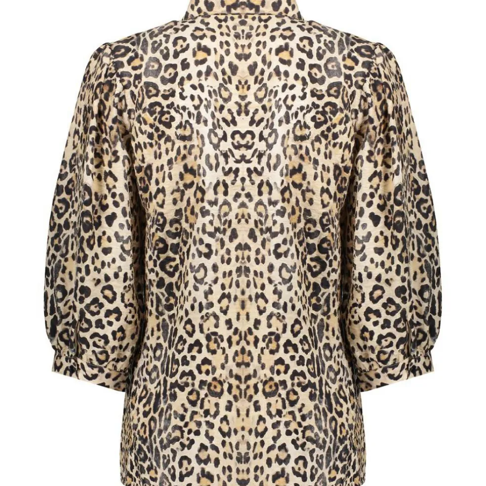 Geisha blouse dames sand black